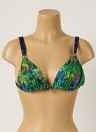 Haut de maillot de bain stretch haut triangles vert BANANA MOON femme