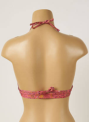 Haut de maillot de bain stretch haut triangles rose BANANA MOON femme