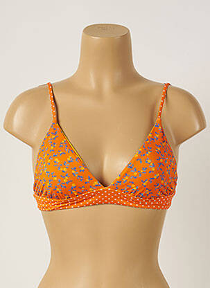 Haut de maillot de bain stretch haut triangles orange BANANA MOON femme