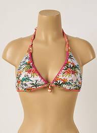 Haut de maillot de bain stretch haut triangles orange BANANA MOON femme