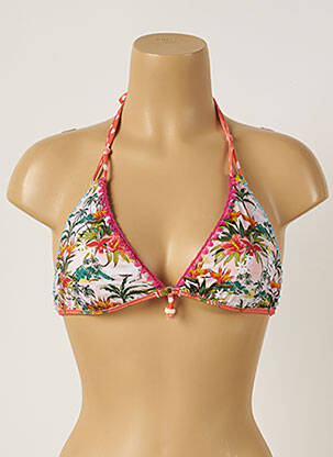 Haut de maillot de bain stretch haut triangles orange BANANA MOON femme