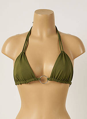 Haut de maillot de bain stretch haut triangles beige BANANA MOON femme