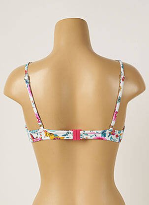 Haut de maillot de bain stretch haut triangles blanc BANANA MOON femme