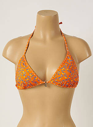 Haut de maillot de bain stretch haut triangles orange BANANA MOON femme