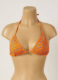 Haut de maillot de bain stretch haut triangles orange BANANA MOON femme