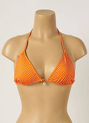 Haut de maillot de bain stretch haut triangles orange BANANA MOON femme