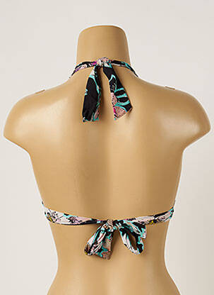 Haut de maillot de bain stretch haut triangles noir LIVIA femme