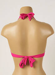 Haut de maillot de bain rose LIVIA pour femme seconde vue