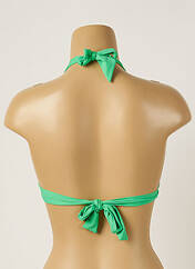 Haut de maillot de bain vert LIVIA pour femme seconde vue