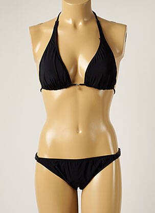 Maillot de bain 2 pièces stretch haut soutien-gorge moulé noir BANANA MOON femme