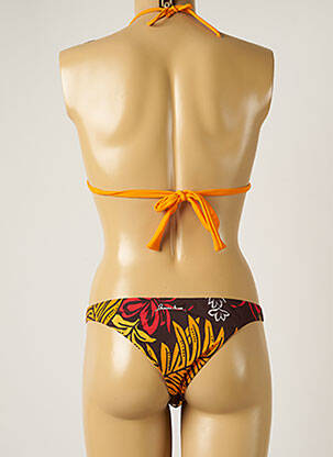 Maillot de bain 2 pièces stretch haut triangles orange BANANA MOON femme