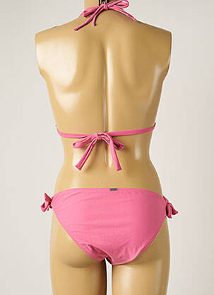 Maillot de bain 2 pièces stretch haut soutien-gorge moulé rose BANANA MOON femme