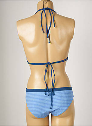 Maillot de bain 2 pièces stretch haut triangles bleu BANANA MOON femme