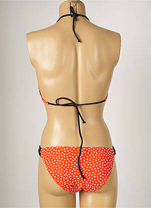 Maillot de bain 2 pièces stretch haut soutien-gorge avec mousse de rembourrage amovible orange BANANA MOON femme