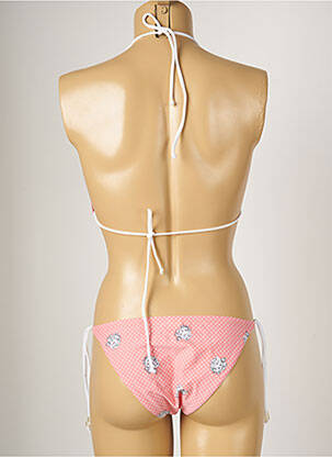 Maillot de bain 2 pièces stretch haut triangles rose BANANA MOON femme