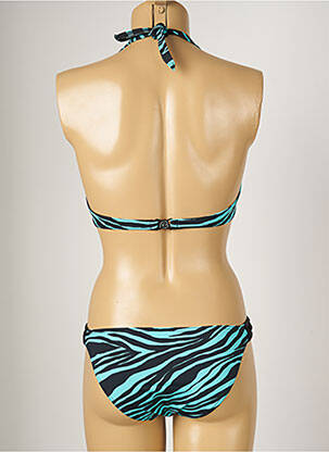 Maillot de bain 2 pièces stretch haut soutien-gorge emboitant bleu BANANA MOON femme