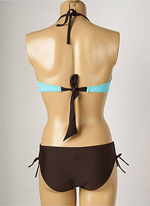Maillot de bain 2 pièces haut bandeau haut bandeau marron BANANA MOON femme