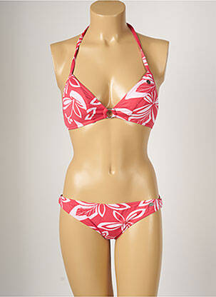 Maillot de bain 2 pièces stretch haut soutien-gorge avec mousse de rembourrage amovible rose BANANA MOON femme