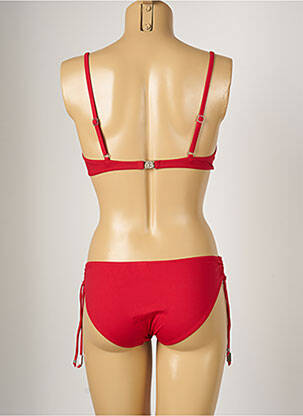 Maillot de bain 2 pièces stretch haut soutien-gorge moulé rouge BANANA MOON femme
