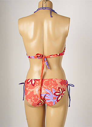 Maillot de bain 2 pièces stretch haut soutien-gorge avec mousse de rembourrage amovible orange BANANA MOON femme