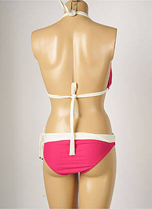 Maillot de bain 2 pièces stretch haut soutien-gorge avec mousse de rembourrage amovible rose BANANA MOON femme