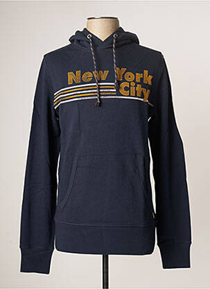 Sweat-shirt à capuche bleu JACK & JONES pour homme