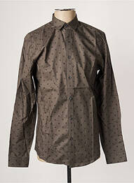 Chemise manches longues imprimé fantaisie gris JACK & JONES homme