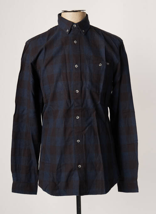 Chemise manches longues bleu JACK & JONES pour homme