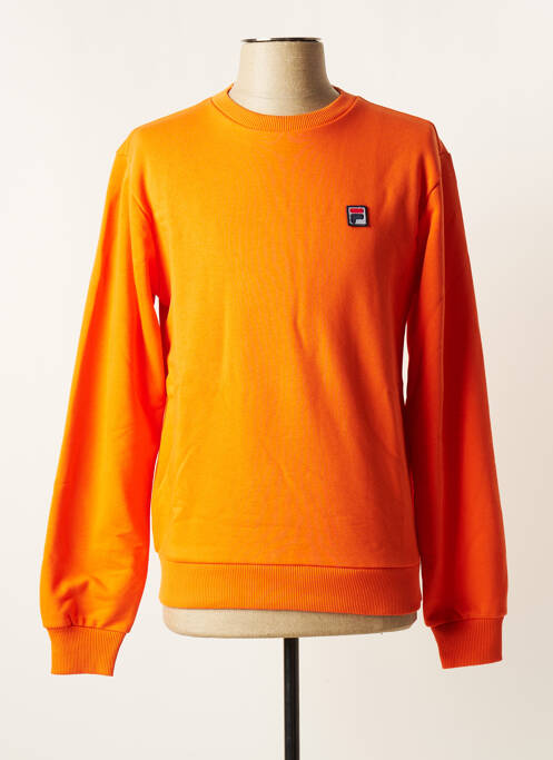 Sweat-shirt orange FILA pour homme