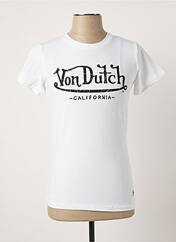 T-shirt blanc VON DUTCH pour femme seconde vue