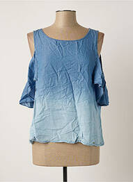 Blouse manches courtes manches courtes bleu SALSA femme