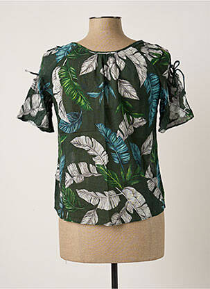 Blouse manches courtes manches courtes vert SALSA femme