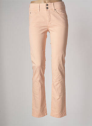 Pantalon slim tissage popeline taille normale rose SALSA femme