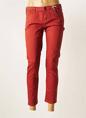 Pantalon 7/8 stretch taille basse orange R NINETY FIFTH femme
