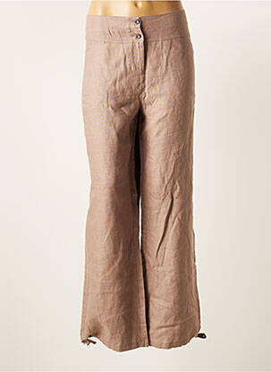 Pantalon large beige MALOKA pour femme