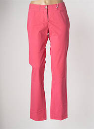 Pantalon chino fermeture zippée sous rabat boutonné taille normale rose MAT DE MISAINE femme