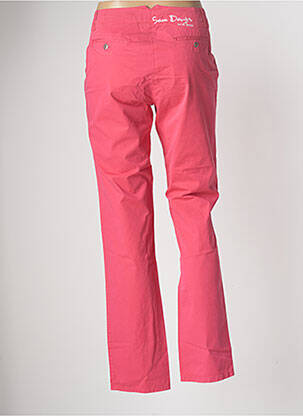 Pantalon chino fermeture zippée sous rabat boutonné taille normale rose MAT DE MISAINE femme