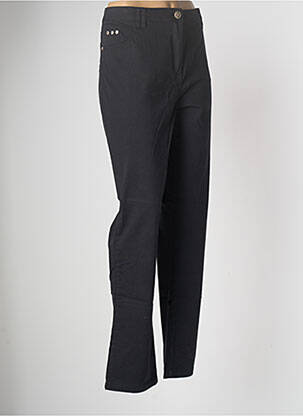 Pantalon droit noir THALASSA pour femme