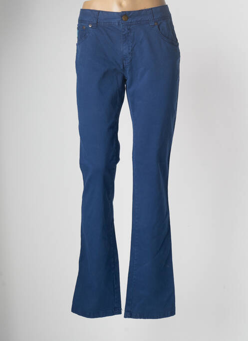 Pantalon droit bleu LOIS pour femme