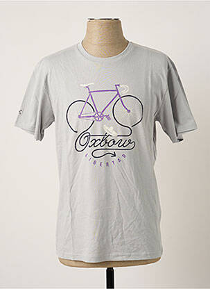 T-shirt gris OXBOW pour homme
