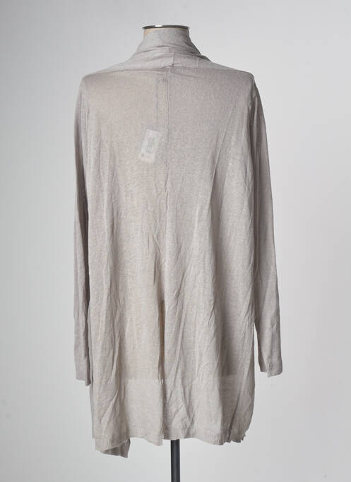 Gilet manches longues gris LE PHARE DE LA BALEINE pour femme