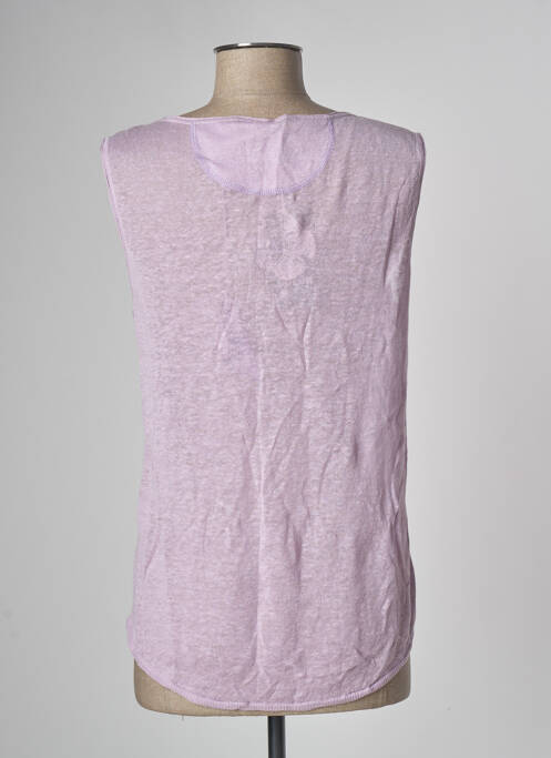 Débardeur violet COLOR BY T&M pour femme