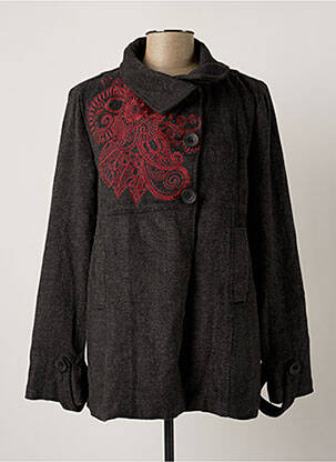 Veste chic fermeture boutonnée sur le devant gris SMASH WEAR femme
