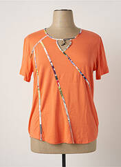 T-shirt orange CLAUDE DE SAIVRE pour femme seconde vue