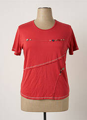T-shirt rouge CLAUDE DE SAIVRE pour femme seconde vue