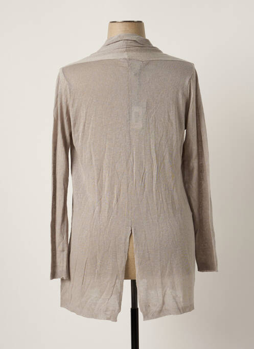 Gilet manches longues gris LE PHARE DE LA BALEINE pour femme