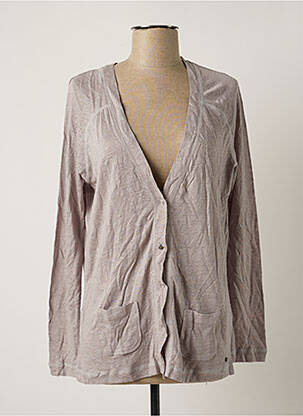 Gilet manches longues stretch gris TERRE & MER femme