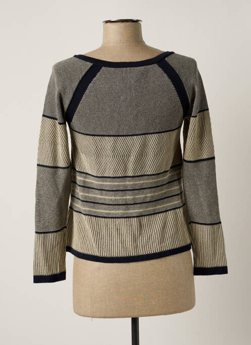 Gilet manches longues bleu LUNATISME pour femme