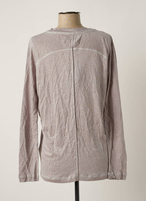 Gilet manches longues gris TERRE & MER pour femme