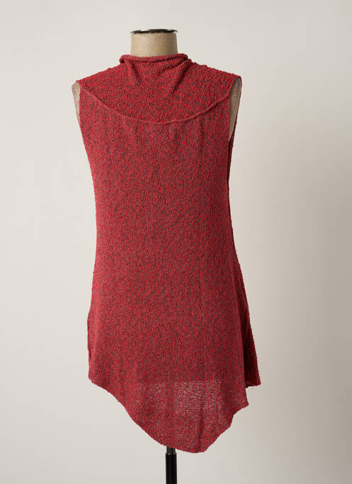 Pull tunique rouge ZUZA BART pour femme